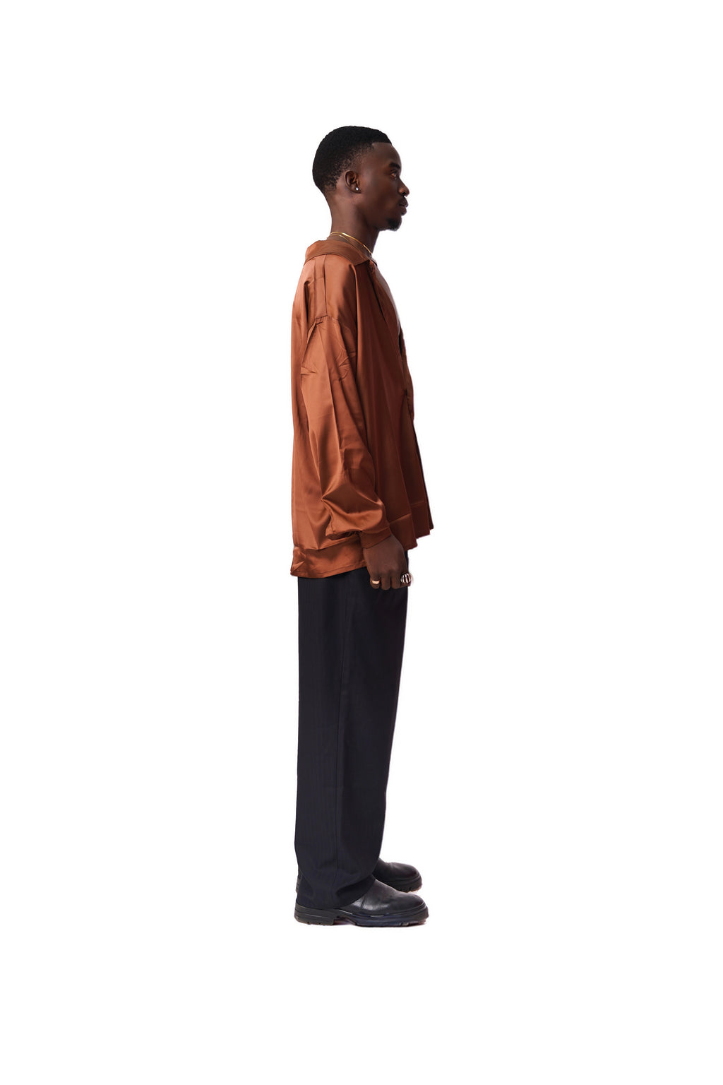 THE LUSTROUS COMFORT SATIN SHIRT
